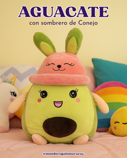 Aguacate con Sombrero de Conejo
