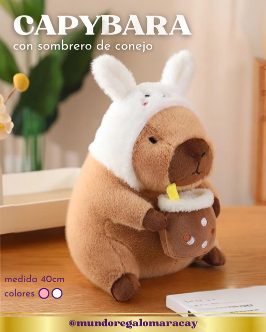Peluche Capybara Conejo