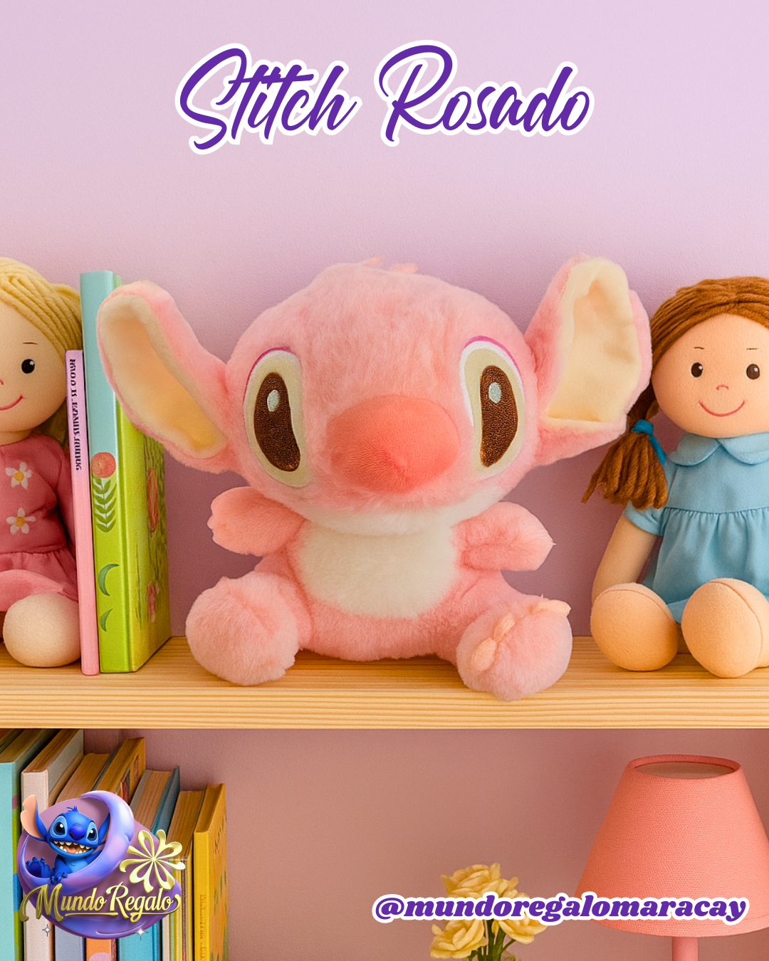 Peluche Stitch Rosado